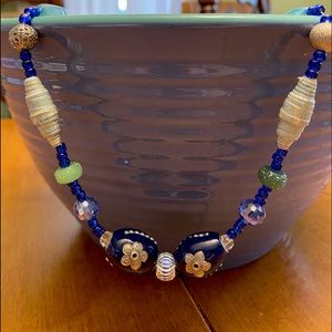 Handcrafted beaded necklace